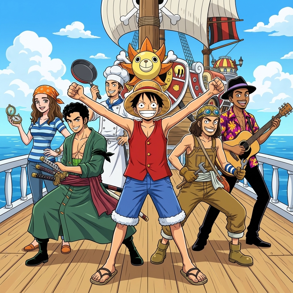 One Piece Pirate Crew
